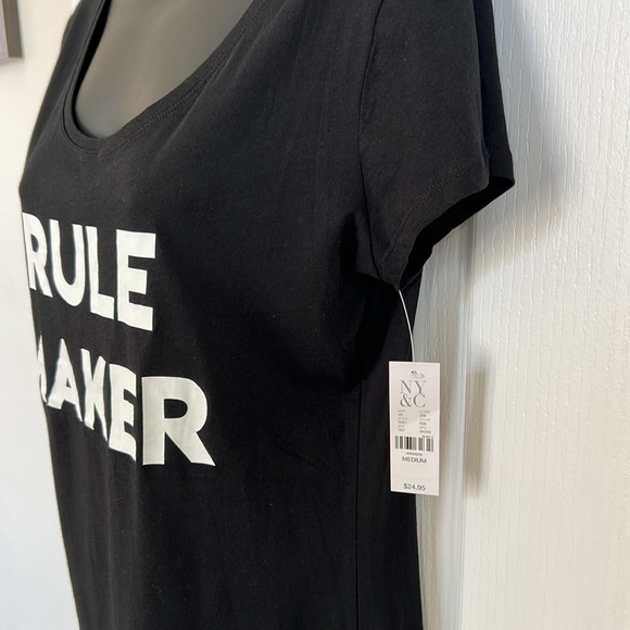 NY&C Graphic T-Shirt Rule Maker Size M - Picture 2 of 4